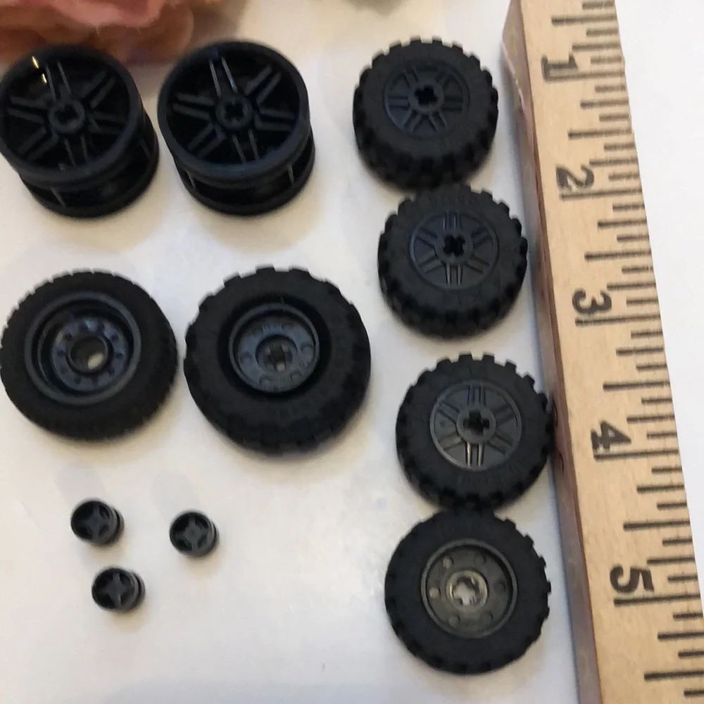 LEGO Tires Large LEGO Wheels LEGO Rubber Tires with gray rims  #9 big LEGO TIRES